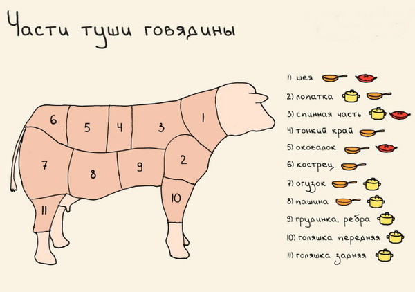 Правила разделки туш